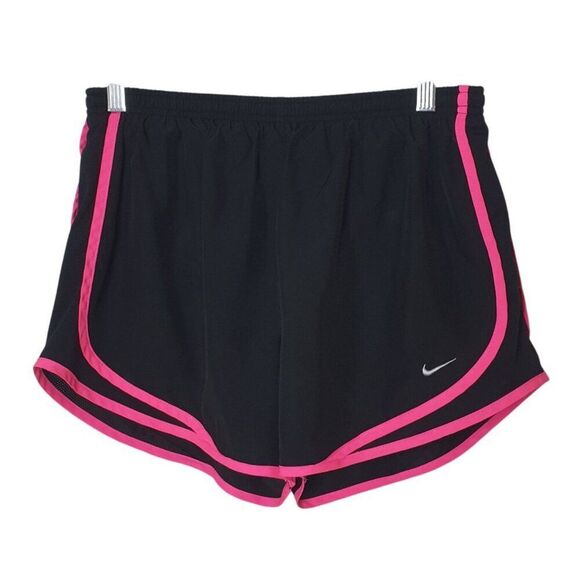 Nike Pants - Nike Womens Running Shorts Size L Black Pink Sporty Dri-FIT Lined Athletic 3"